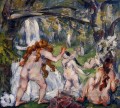 Three Bathers Paul Cezanne Impressionistic nude